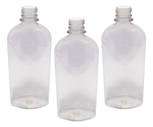 16 Frasco Plástico Cristal Pet 400ml Tampa S Batoque Min - Imagem 3