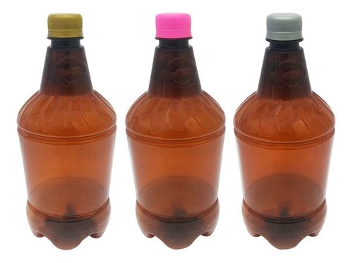 3 Frasco Plástico Âmbar Pet 1,5l Tampa S Batoque Gr2 - Imagem 3
