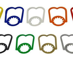 310 Alças Plásticas Coloridas 2 Dedos Simples Para Bocal 28