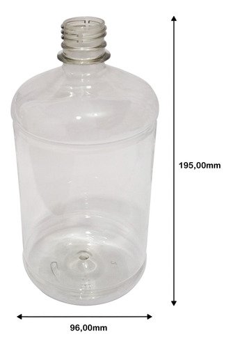 138 Frascos Plástico Cristal Pet De 1l Com Tampa Disktop Sab - Imagem 6