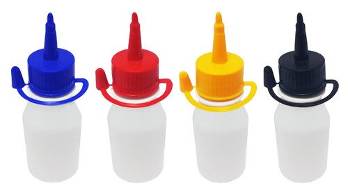 520 Frascos Plásticos Branco Pet 60ml Tampa Bico Aplicador