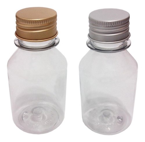 186 Frasco Plástico Cristal Pet 100ml Tampa L Batoque Far