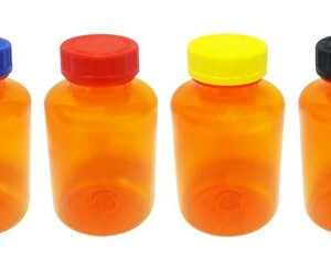 12 Frascos Plásticos Laranja Pet 500ml Com Tampa Child Sup