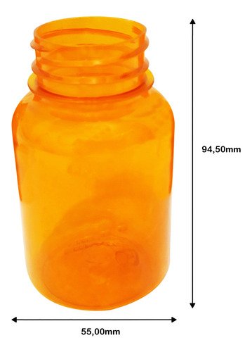 693 Frascos Plástico Laranja Pet 150ml Tampa Fliptop Cap Sup - Imagem 7