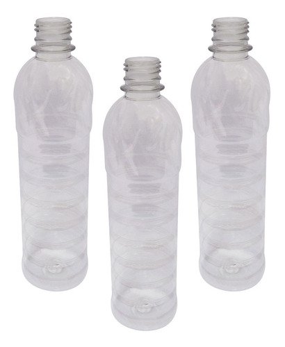 100 Frascos Plástico Cristal Pet 500ml Vazios Sem Tampas Lim