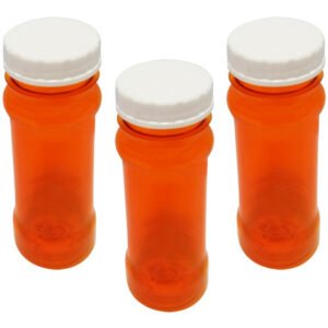 38 Frasco Plástico Laranja Pet 120ml Tam Rosca S/ Lacre Con