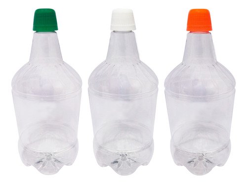 3 Frascos Plástico Cristal Pet 1,5l Tampa Dosadora 20ml Gr2 - Imagem 2