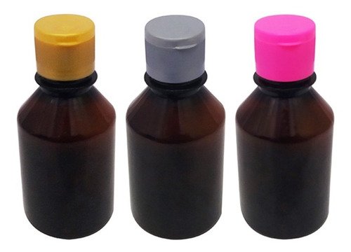 802 Frascos Plásticos Âmbar Pet 120ml C/ Tampa Fliptop Far - Imagem 6