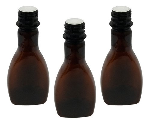 25 Frascos Âmbar Pet 200ml Aromatizante Tampa Batoque Mol - Imagem 2