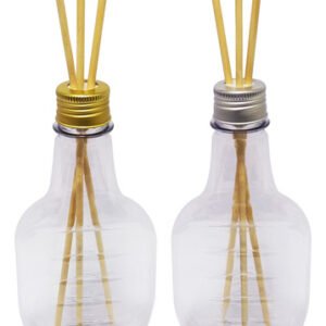 360 Frascos Plástico Cristal 250ml Tampa Difusor Varetas Mol