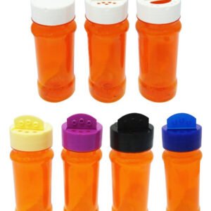 38 Frascos Plástico Laranjado Pet 120ml Tempero Fliptop Con