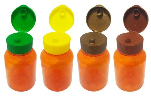 32 Frascos Plástico Laranja Pet 150ml Batoque Fliptop Sup - Imagem 2