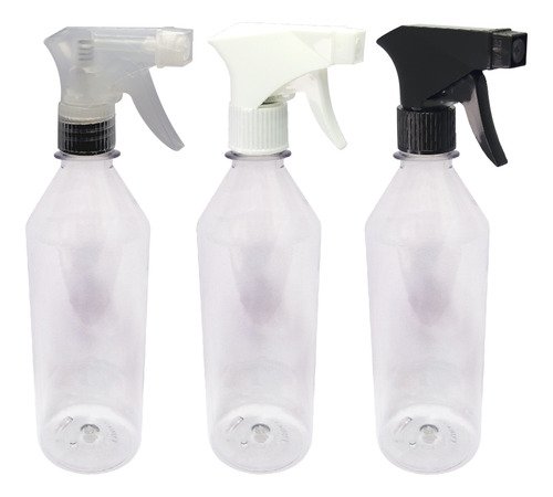 210 Frascos Plásticos Cristal Pet 500ml Válvula Gatilho Cos