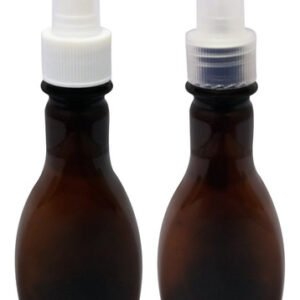 96 Frascos Plásticos Âmbar Pet 200ml Válvula Spray S Mol