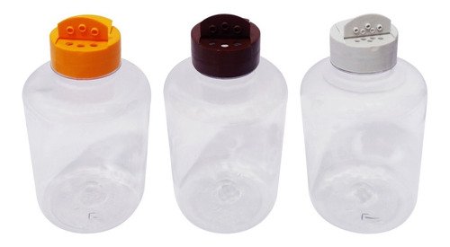 12 Frascos Plásticos Cristal Pet 500ml Tempero Fliptop Sup - Imagem 4