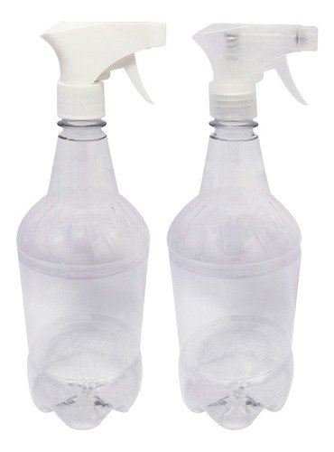 47 Frascos Plásticos Cristal Pet 1l Com Válvula Gatilho Gr2