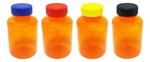 226 Frascos Plásticos Laranja Pet 500ml Com Tampa Child Sup
