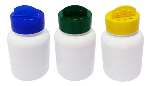 34 Frascos Plástico Branco Pet 150ml Tempero Fliptop Sup