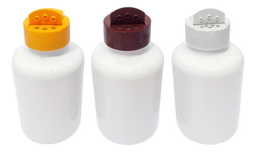 162 Frascos Plástico Branco Pet 330ml Tempero Fliptop Sup - Imagem 4