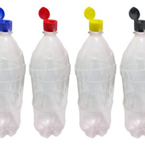 2 Frascos Plástico Cristal Pet De 2l Com Tampa Fliptop Ref