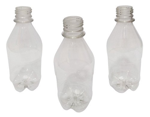 16 Frasco Plástico Cristal Pet 350ml Tampa Rosca 2 Bico Agu - Imagem 3