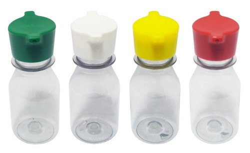 60 Frasco Plástico Cristal Pet 60ml Tampa Rosca 2 Bico - Imagem 2