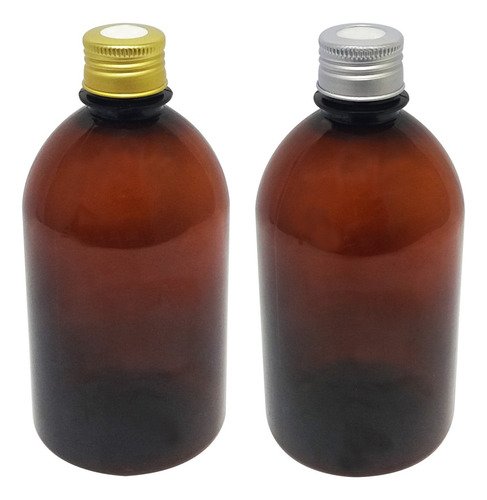 212 Frasco Plástico Âmbar Pet 500ml Tampa Difusor C/ F Sab