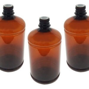 138 Frasco Plástico Âmbar Pet 1l Batoque 12 Furos Sab