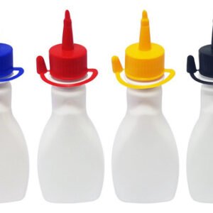 378 Frascos Plástico Branco Pet 200ml C/ Bico Aplicador Mol