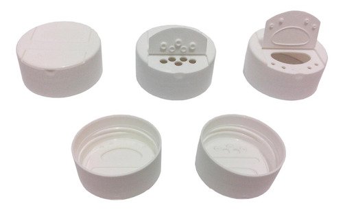 10 Frascos Plástico Branco Pet 900ml Tempero Fliptop Qua - Imagem 5