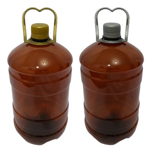 225 Frasco Plástico Âmbar Pet 2l Cerveja Tampa Alça Growler - Imagem 2