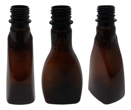 26 Frascos Plástico Âmbar Pet 200ml Tampa Aluminio S/ Mol - Imagem 2