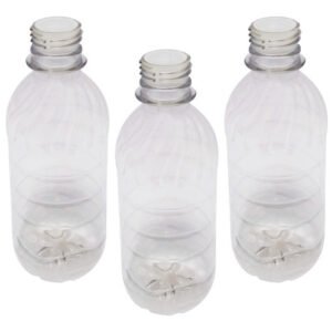 16 Frasco Plástico Cristal Pet 330ml Batoque 12 Furos Suc