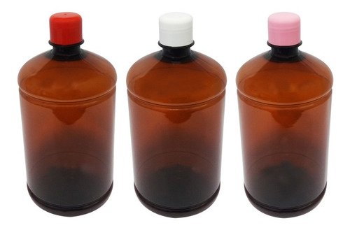 22 Frascos Âmbar Pet 1l Aromatizante Tampa Batoque Sab