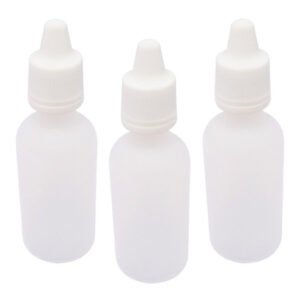 1100 Frasco Plástico Incolor Pe 30ml C Tampa Lacre Gotejador