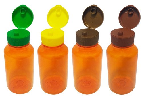 200 Frascos Plástico Laranja Pet 240ml Batoque Fliptop Sup - Imagem 2