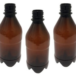 152 Frascos Plástico Âmbar Pet 350ml Vazios Sem Tampas Agu