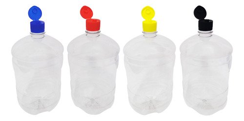 22 Frascos Plástico Cristal Pet De 2l Com Tampa Fliptop Gro