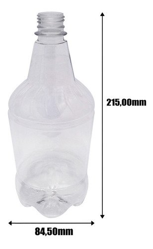 6 Frascos Plásticos Cristal Pet De 750ml Sem Tampas Gr2 - Imagem 2