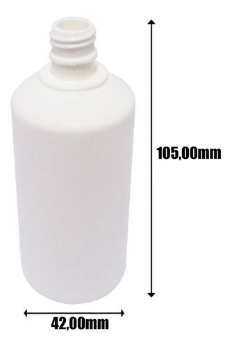 486 Frasco Plástico Branco Pe 100ml C/ Tampa Lacre Gotejador - Imagem 4