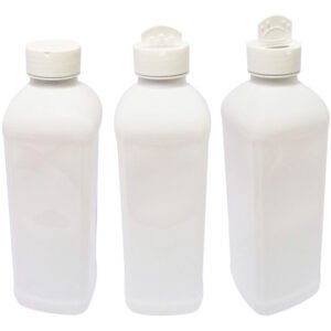 74 Frascos Plástico Branco Pet 900ml Tempero Fliptop Qua