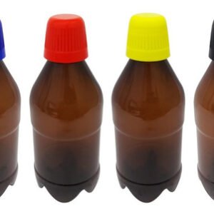 70 Frasco Plástico Âmbar Pet 350ml Tamp Dosadora 20ml Agu