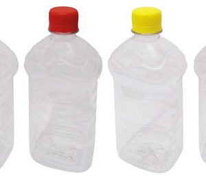 27 Frascos Plástico Cristal Pet De 1l Tampa Rosca Lacre Ama