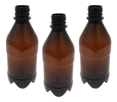 16 Frascos Plásticos Âmbar Pet 350ml Válvula Spray S Agu - Imagem 2