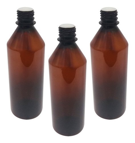220 Frascos Âmbar Pet 500ml Aromatizante Tampa Batoque Cos - Imagem 2