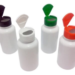 22 Frascos Plástico Branco Pet 240ml Tampa Fliptop Cap Sup