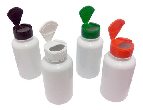 22 Frascos Plástico Branco Pet 240ml Tampa Fliptop Cap Sup