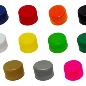 500 Tampas Plásticas Coloridas Rosca Com Lacre Bocal 28