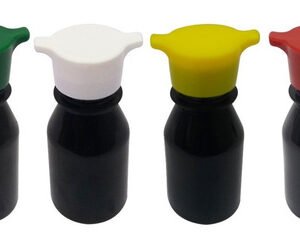 1150 Frasco Plástico Âmbar Pet 60ml Tampa Rosca 2 Bico