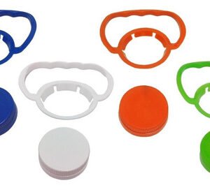 28 Tampas E Alças Plásticas Coloridas Rosca Lacre Bocal 48